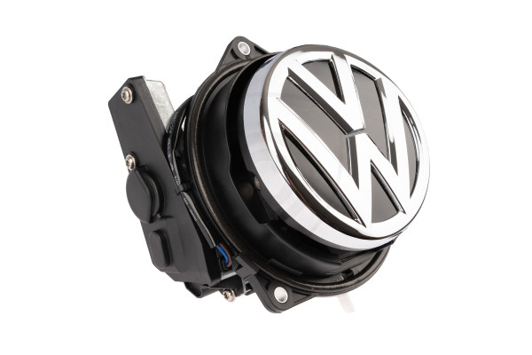 Cameră de marșarier în sigla VW – cameră rabatabilă pentru Volkswagen