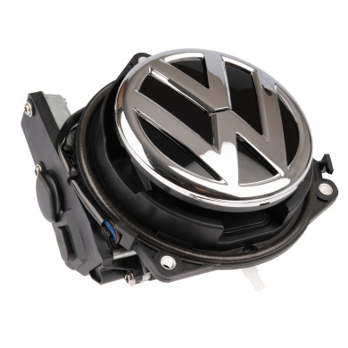 Cameră de marșarier în sigla VW – cameră rabatabilă pentru Volkswagen