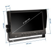 Monitor auto AHD 9″ cu suport 4-PIN pentru camere de marșarier