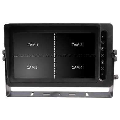 Monitor AHD impermeabil de 10,1″ Quad