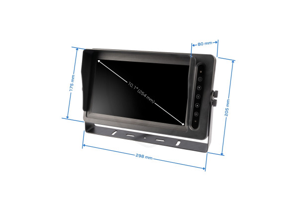 Monitor AHD impermeabil de 10,1″ Quad