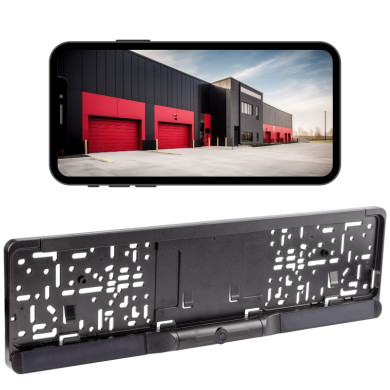 Suport număr cu cameră de marșarier wireless solară pentru telefon