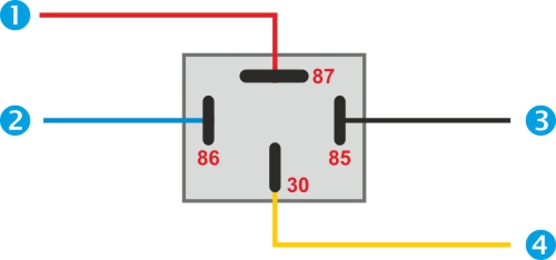 conectarea camerei de mers înapoi cu ajutorul unui releu de comutare 12V 40A